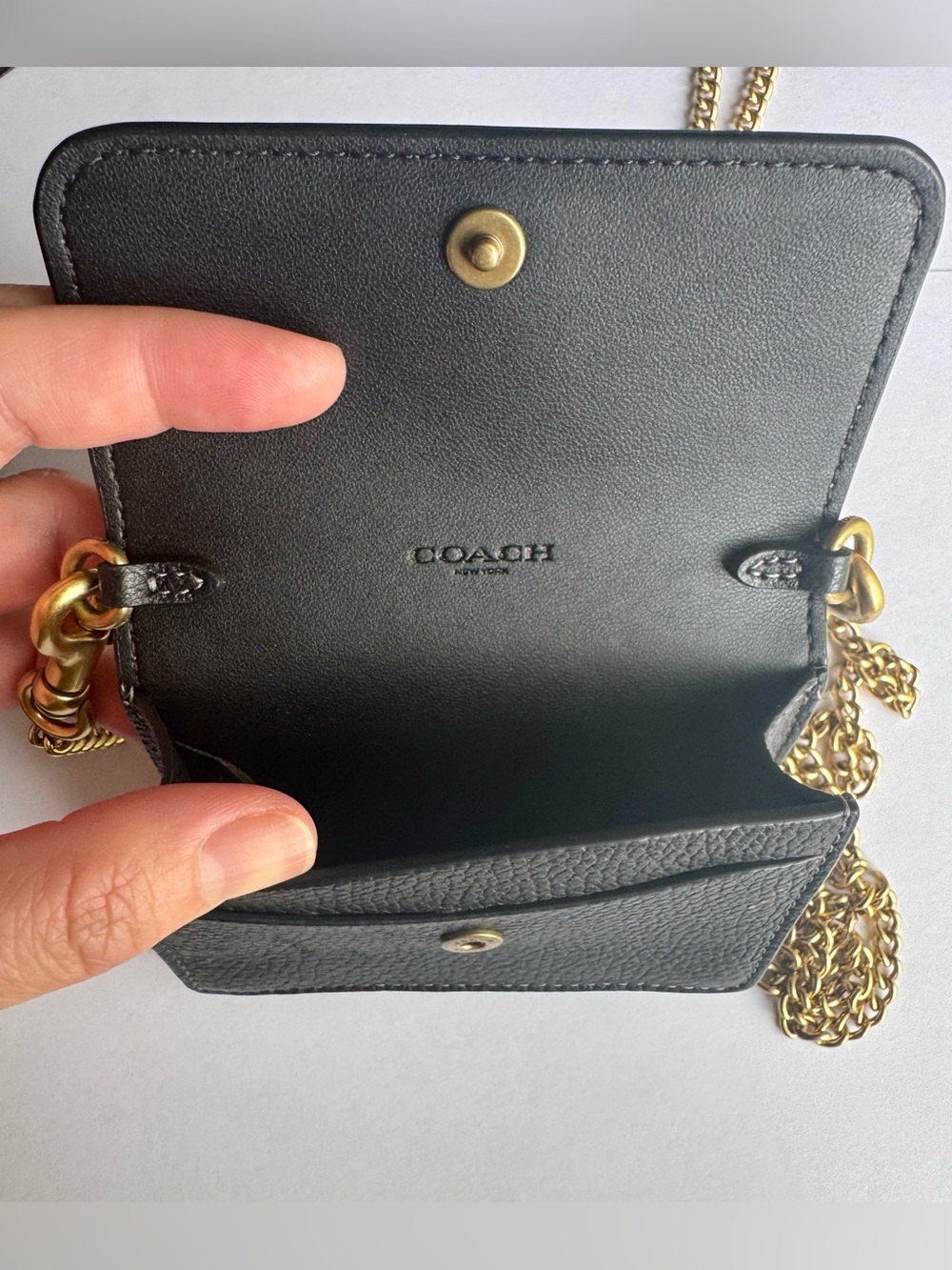 Coach Essential Half Flap Card Case - Picture 5 of 8